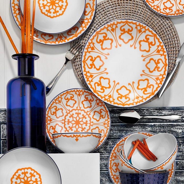 Kütahya Porselen 596619 Dekor 24 Parça Yemek Seti Evidea