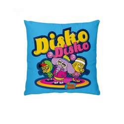 Hobby Baskılı Micro Kırlent (Mavi) - 40x40 cm