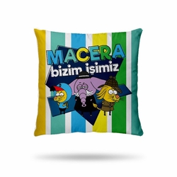 Hobby Baskılı Micro Kırlent (Mix) - 40x40 cm