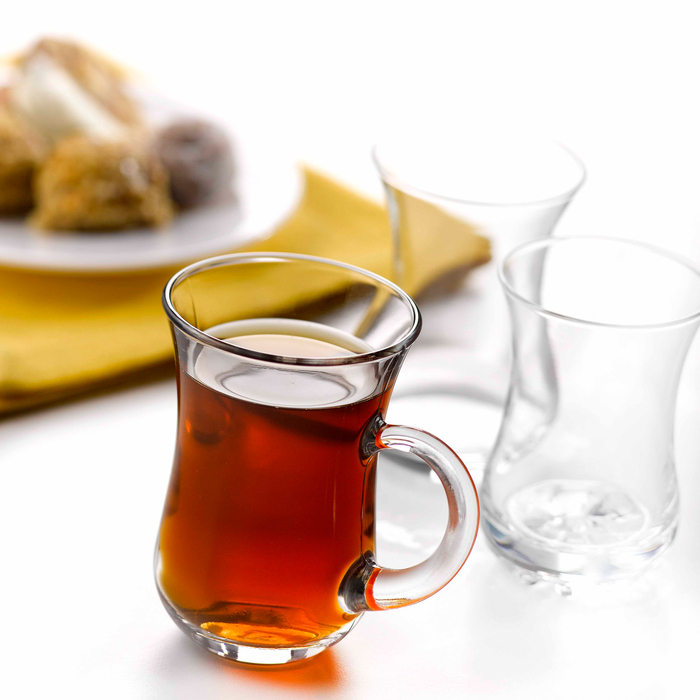 Paşabahçe 55411 6'lı Kulplu Çay Bardağı | Evidea