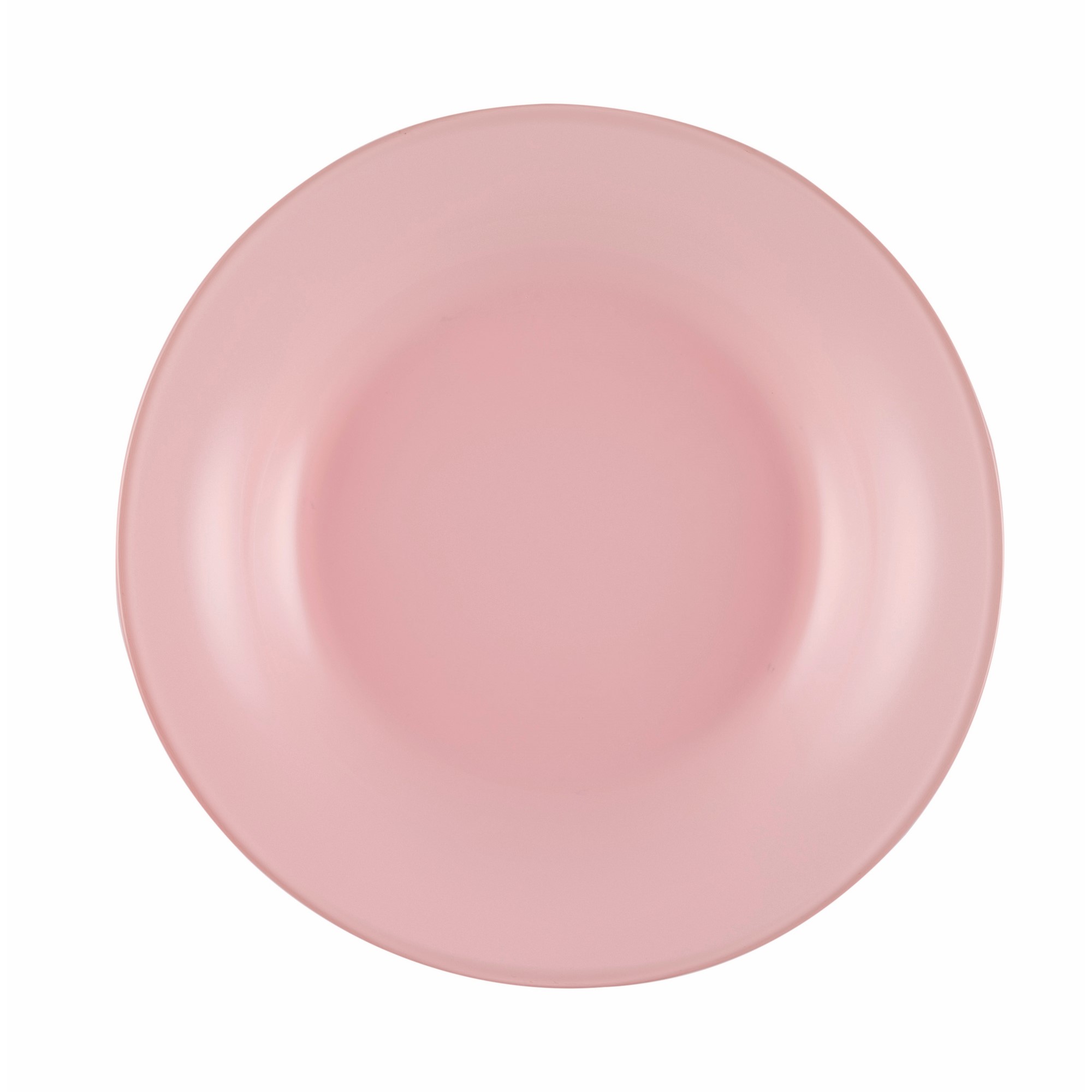 Paşabahçe 1112410 Çukur Yemek Tabağı Pembe / 22 cm Evidea