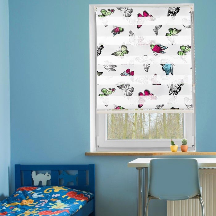 Platin Kelebek Zebra Stor Perde 100x200 cm Evidea