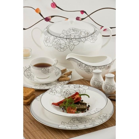 Jowissa Jws 9041 86 Parca Bone China Yemek Takimi Evidea