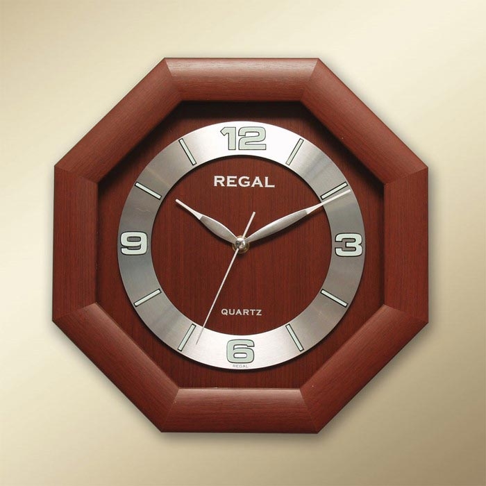 Regal 154 RS Ahşap Dekoratif Duvar Saati 29x29 cm Evidea