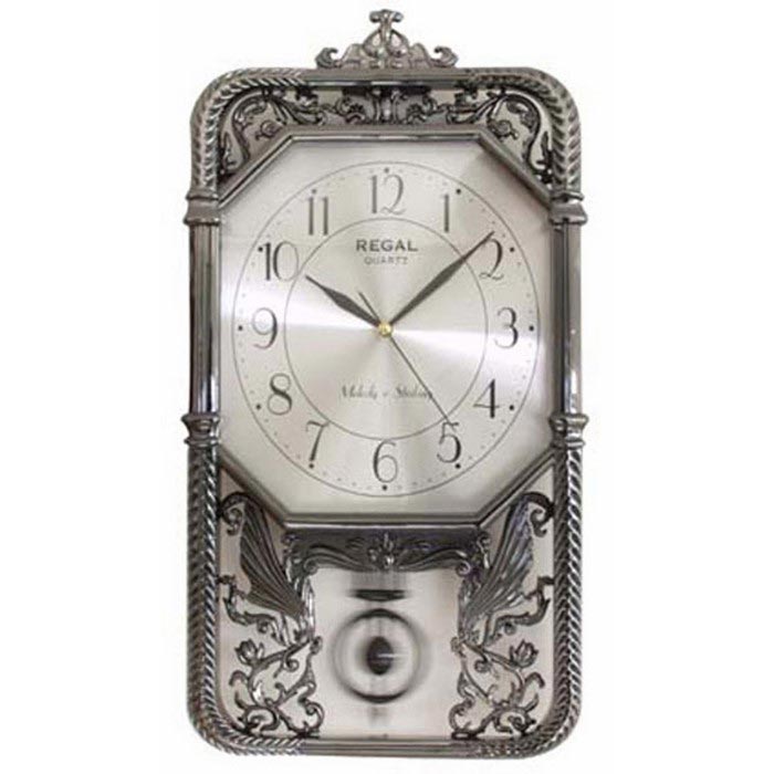 Regal 7021 BSM Metal Dekoratif Duvar Saati 55x29 cm Evidea