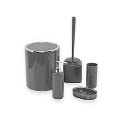 Perotti Luna Akrilik 5'li Banyo Seti - Gri