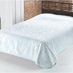 Sesli Home Deluxe Gold Vizon Cift Kisilik Battaniye Su Yesili