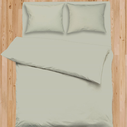 Sarev Solid V17 Saten Çift Kişilik NevresimTakımı - Ekru