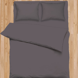 Sarev Solid V8 Saten Çift Kişilik NevresimTakımı - Mürdüm