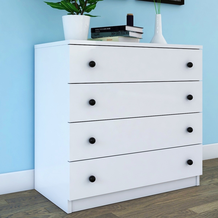 Tocco Şule 4 Çekmeceli Şifonyer Beyaz Evidea Tocco Şule 4 Çekmeceli Şifonyer Beyaz Evidea