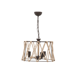 Lucea Fune 3'lü Avize Kahve 3xE27