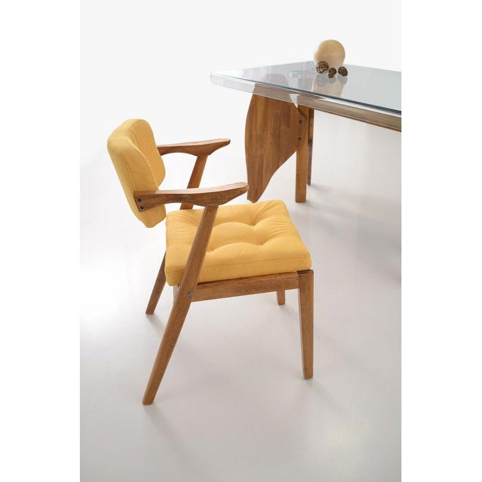 House Line Mimoza Masa Sandalye Takımı Şeffaf / Sarı