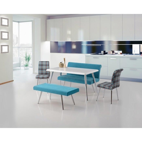 House Line Alfa Bank Takimi Beyaz Mavi Renkli Evidea