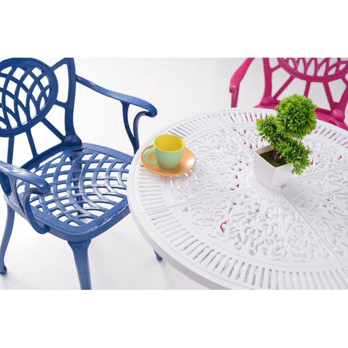 House Line Lagün Masa Sandalye Takımı Beyaz / Renkli Evidea