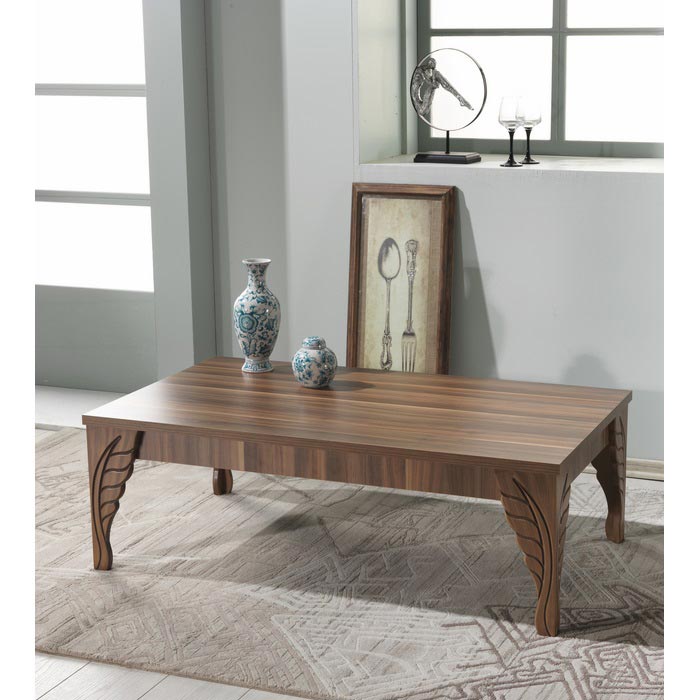 Serhat Mobilya Eylül Dikdörtgen Orta Sehpa Ceviz Evidea