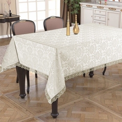 walls home collection fransiz gupurlu dertsiz masa ortusu krem