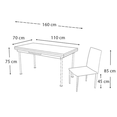 Kristal Turkuaz Monopetli 4 Sandalyeli Yandan Acilir Masa Takimi 70x110 Beyaz Evidea