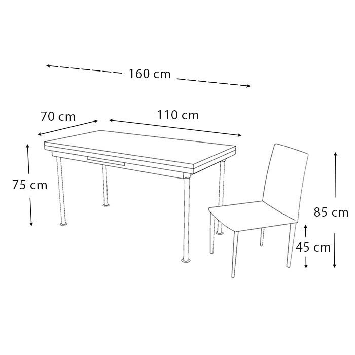 Kristal Çiçek Sepeti Monopetli 6 Sandalyeli Yandan Açılır Masa Takımı