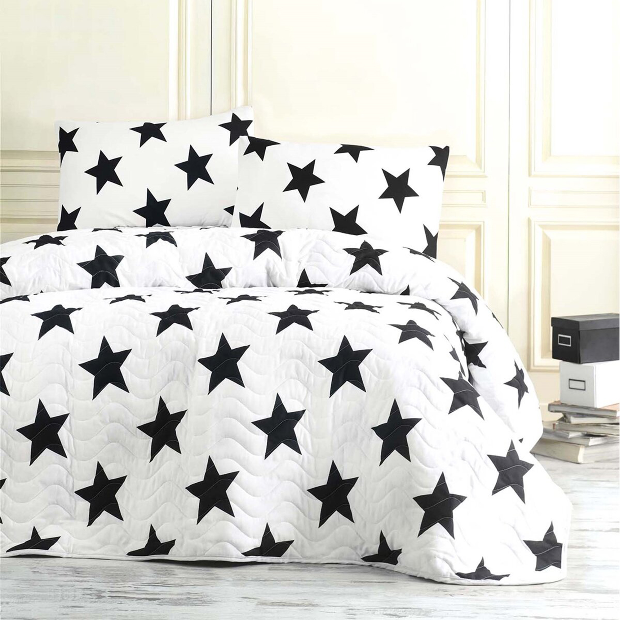 Eponj Home B&amp;W BigStar Tek Kişilik Yatak Örtüsü Takımı