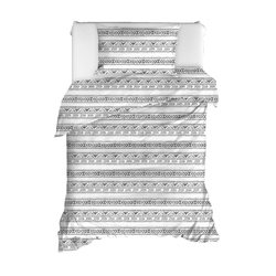 Enlora Home Pizza Tek Kişilik Nevresim Seti - Beyaz