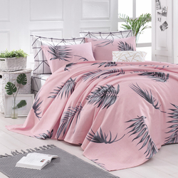 Enlora Home Barbara Tek Kisilik Pike Takimi 160x235 Cm Pembe Evidea
