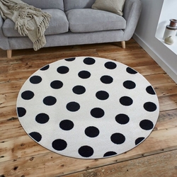 Saray 015 Tuana Renkli Modern Daire Halı - 150x150 cm