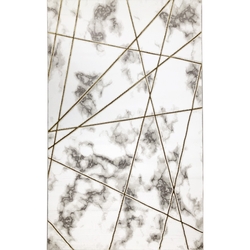 Payidar Gold Plus 2650A Modern Halı (Gold / Beyaz) - 80x300 cm