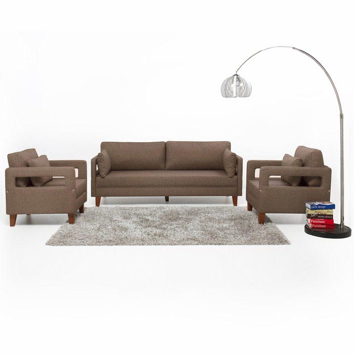 Comfort Yaşam Serisi Koltuk Takımı (3+1+1) Kahve Evidea